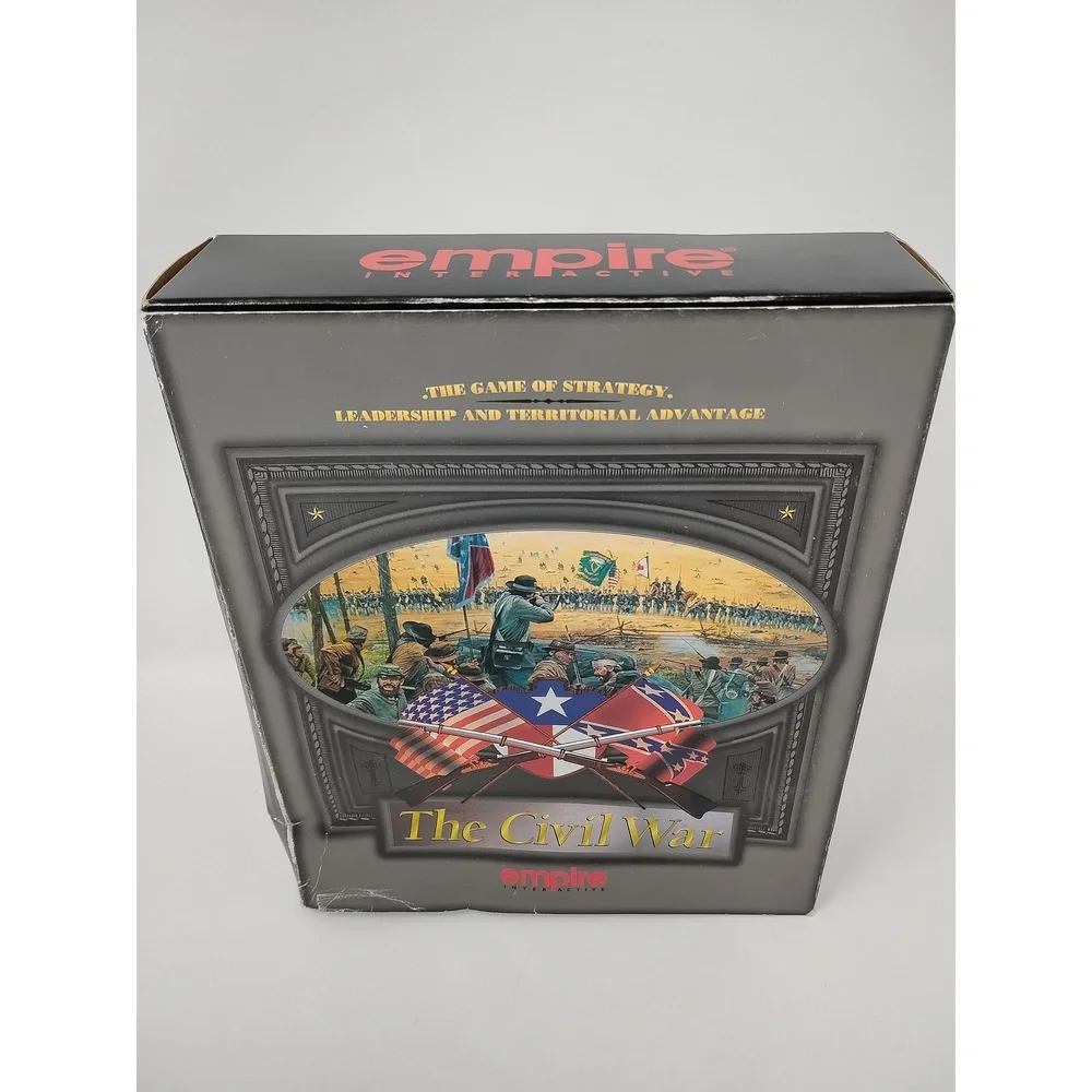 Empire Interactive The Civil War 1995 PC CD-ROM Big Box War Strategy Simulation